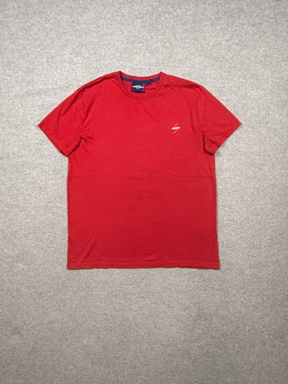 Superdry T Shirt Men's Size L Red Short Sleeve Crew Neck Casual Tee